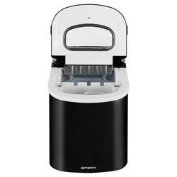 Portable Countertop Bullet Ice Maker – 12 kg/24 h - 0.7 kg bin - Bullet Ice - Matte Black Stainless Steel