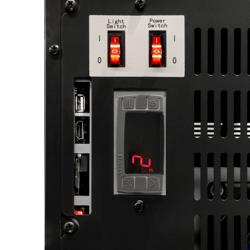 Minibar s mrazničkou - 460 mm - s 1 skleněnými dveřmi a vestavěným 19palcovým LCD displejem	