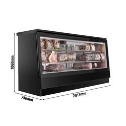 Armadio per la frollatura a secco della carne - 2000 mm - nero