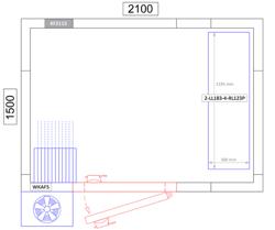 Alüminyum Raf - 1195x1800mm - Taşıma Kapasitesi:600kg