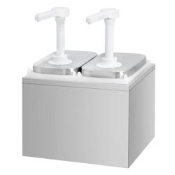 Dispensador de salsas - 2x 2 litros - incl. rejilla de acero inoxidable