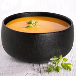 (12 pcs) Dessert Bowl - Universe - Porcelain - 450ml - round - Ø 110mm - Depth: 55mm - Black