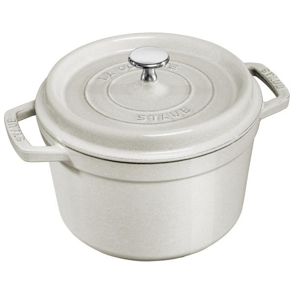 STAUB | LA COCOTTE - Kookpot diep - Ø 240mm - Gietijzer - Witte truffel