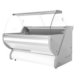 Vitrine refrigerada - 1725x1150mm - 340L - vidro curvo; Painel frontal iluminado; Iluminação; tampo em granito; +1 a +10°C