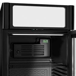 Drankenkoelkast - 595mm - 347L - 1 glasdeur & LED-interieurverlichting - zwart
