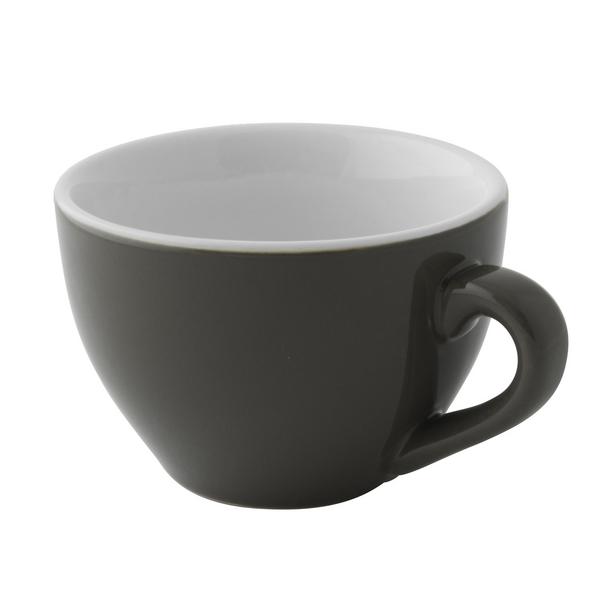 (6 kom) Colors - Šalica za cappuccino - 180 ml - Siva