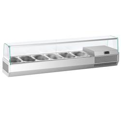 Vitrina de balcão refrigerada Premium PLUS - 1733x413mm - 6x GN 1/3