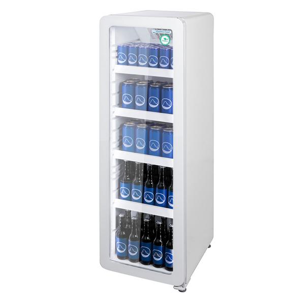 GASTRO-COOL | Beverage refrigerator - 135 litres - narrow -  with 1 glass door - white