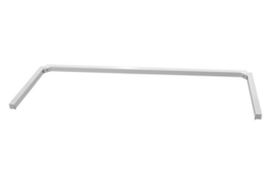 Työpöytä PREMIUM ruostumattomasta teräksestä - 1200x800mm - pohjalla, jalustalla ja kannattimilla 