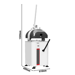 Pekarska presa za peciva - 550 Watt - Kapacitet: 1300 porcija/h - Ručno upravljanje