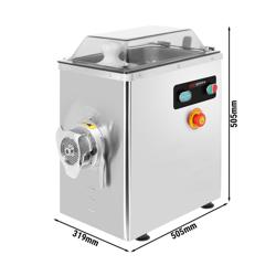 Köttkvarn - elektrisk - storlek 22 - 400 kg/h - 1,5 kW - 1 400 varv/min - hålskiva 4 mm