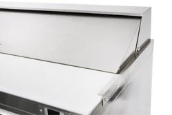 Saladette American Style PREMIUM - 1830mm - 1940 liter - 3 deuren - met RVS deksel voor 18x GN 1/6 - incl. 18x GN-bak 1/6