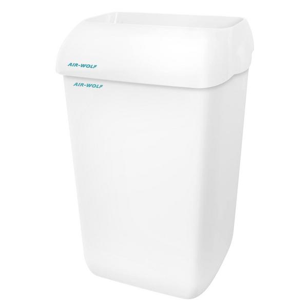 AIR-WOLF | Afvalbak met deksel - 23 liter - ABS kunststof - Wit