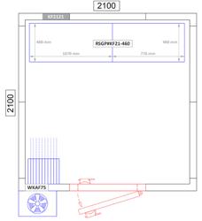 Ensemble d'étagères en aluminium – Profondeur : 460 mm – Capacité de charge : 600 kg