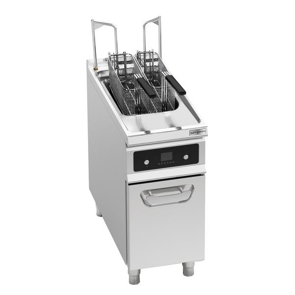 Elektrische friteuse - 22 liter - 22 kW - digitale bediening - met oliefiltersysteem - met automatische mandenlift