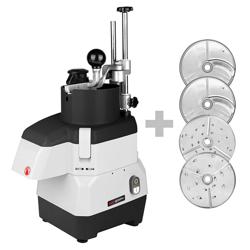 Elektrischer Kompakt-Gemüseschneider - 735 Watt - inkl. 4 Schneide- /Reibescheiben