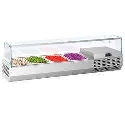 Opzetkoelvitrine PREMIUM PLUS - 1328x413mm - 4x GN 1/3