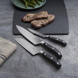 VICTORINOX | GRAND MAÎTRE – nóż Santoku z ostrzem karbowanym – ostrze: 170 mm