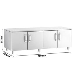 Commercial Stainless Steel Underframe Cupboard ECO - 4 Doors - 1600 mm Width - MARIO 700 Line