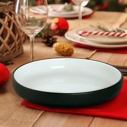 (6 pcs) COSMIC - Assiette - Porcelaine - Ø200mm - Noir