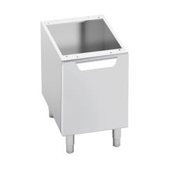 Onderstel LORENZO 600 - 300x550x(H)600mm - RVS | met deur | aanslag rechts