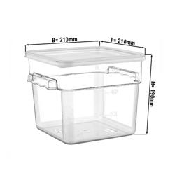 Bac à aliments avec couvercle - 3,8 litre