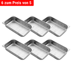 Recipient GN din oțel inoxidabil 1/1 - perforat - adâncime: 100 mm