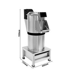 Elektrischer Kartoffelschäler mit Filter - 200 kg/h - 550 Watt - 380 Volt - 900 U/min