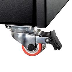 Kylgondol - 1380x1173 mm - 1310 liter - med 2 skjutdörrar i glas - svart