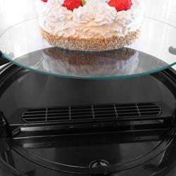 Vitrine Refrigerada de bancada - 100L - 480mm - Vidro duplo - redondo - com 3 prateleiras de vidro