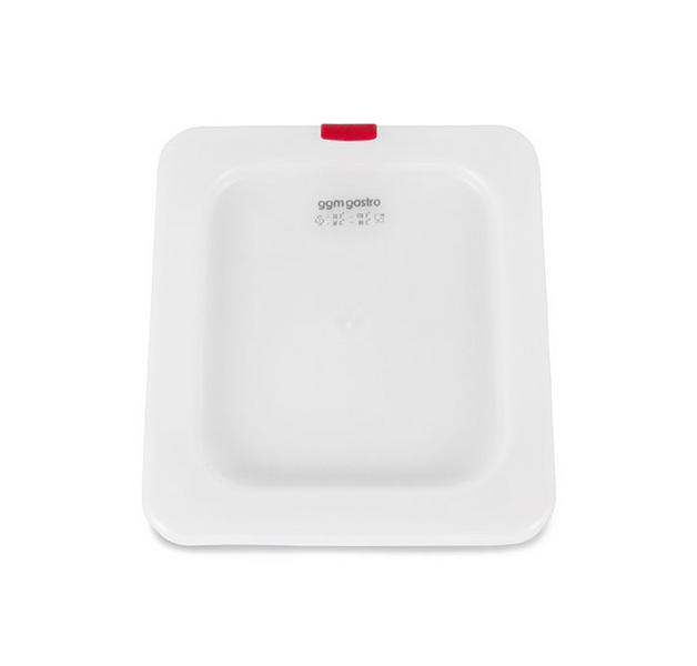 (6 Stück) Polypropylen GN-Deckel 1/6 - milchig