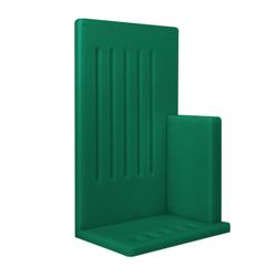 Flessenhouder - polyethyleen - Groen - 301x505x204mm - voor 5 messen en 2 messenslijpmachines