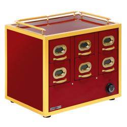Nacho Warmer -  -  | Warming Drawer Cabinet - 2x3 Drawers - for Almonds & Nuts