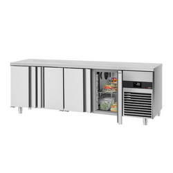 Koelwerkbank PREMIUM - 2330x700mm - met 4 deuren