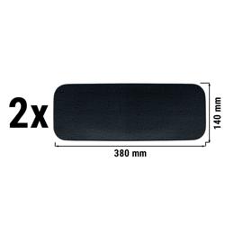 (2 stuks) SELTMANN WEIDEN | Coup bord - plat rechthoekig - 380x140mm - Zwart