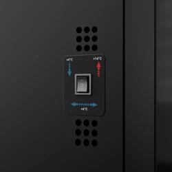 Commercial Panoramic Wine Fridge PREMIUM – Single Zone – up to 104 Bottles – Steel body – 2-door double-glazed