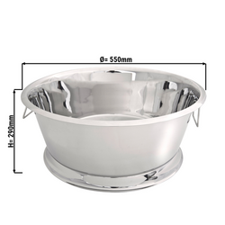 Borhűtő - Bar Professional - Ø 55 cm - ezüst