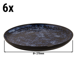 BAMA BLUE - طبق - مسطح - أزرق - بقطر 270 مم (قطع x6)