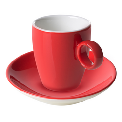 (1 db) BART COLOUR CAFE - Eszpresszó csészealj - Ø 11 cm - Piros