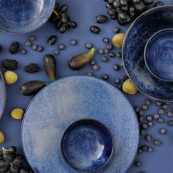 (5 pcs) KIRYU - Assiette - Porcelaine - Ø275mm - Bleu