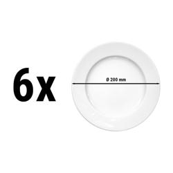 (6 stuks) SELTMANN WEIDEN | Bord - plat - Ø 200mm - Wit/Uni