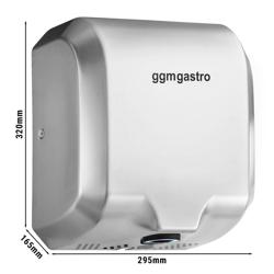 Handdroger met sensor - Mat RVS 