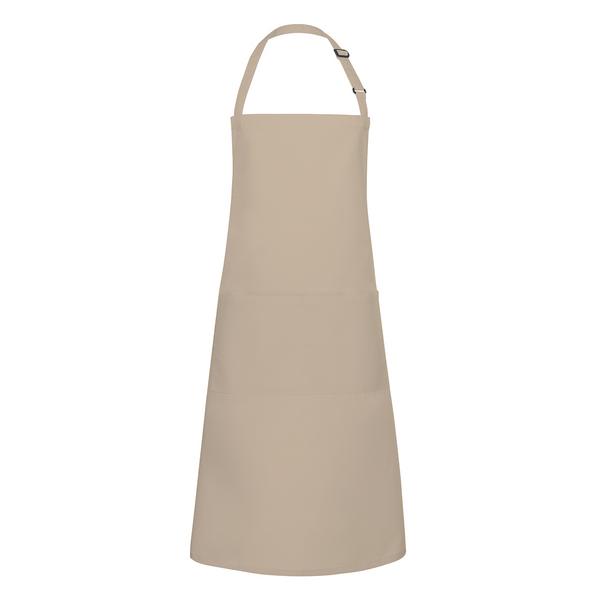 KARLOWSKY | Fartuch na szelkach z kieszenią Basic - Piaskowy