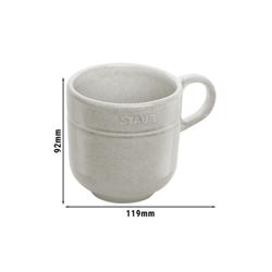 STAUB | DINING LINE - Tasse - 350ml - Keramik - Weisser Trüffel