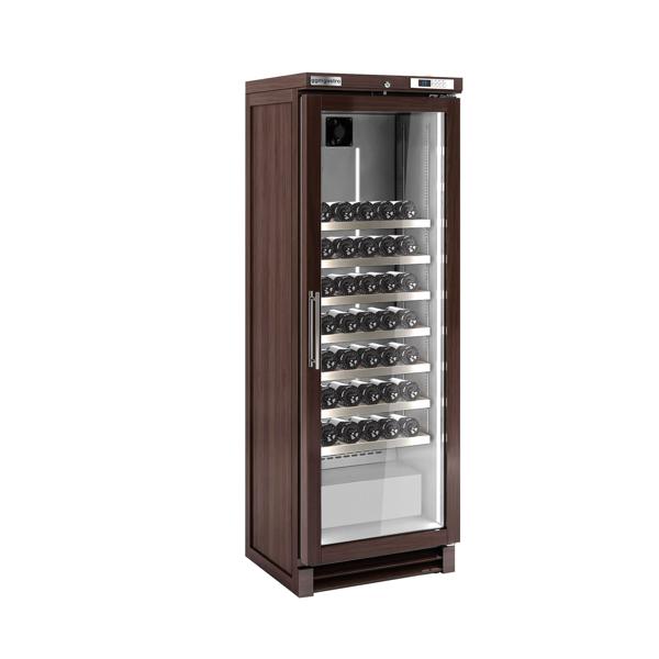 Vitrină vinuri - Cadru din lemn masiv - 1 zonă de temperatură - 350 l - max. 100 sticle