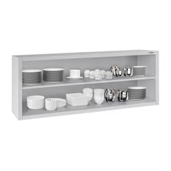 Commercial Stainless Steel Wall Cupboard ECO - 1800x400x650mm - Open Front (no doors)