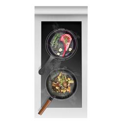 Freestanding Induction Hob - 10kW - 2 zones - with base cabinet - 1 door