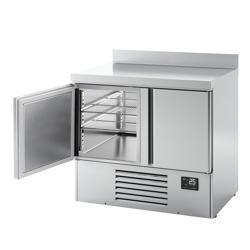 Koelwerkbank PREMIUM PLUS - 978x700mm - met 2 deuren - opstand