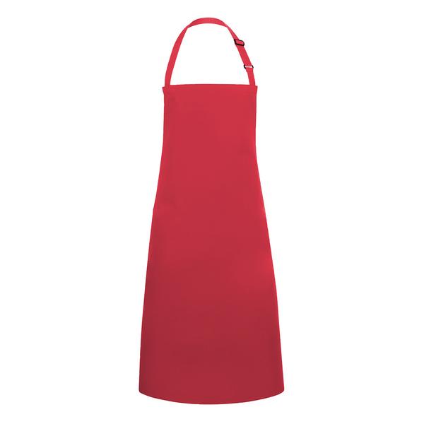 KARLOWSKY | Bib Apron Basic – Raspberry - 750×900 mm - Adjustable Neck Strap