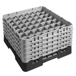 CAMBRO | CAMRACK® - Panier à verres 1/1 - 49 compartiments - avec 5 extensions - 500x500mm - Noir